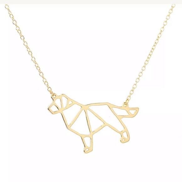 Jewelry - NWT • dog geometric necklace Jewelry - NWT • dog geometric necklace